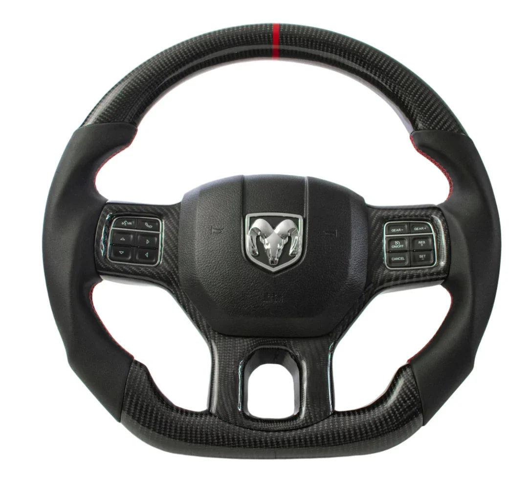Dodge Ram Carbon Fiber Steering Wheel (Custom Order)