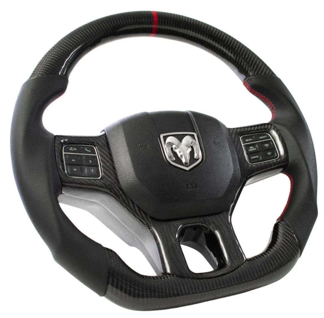Dodge Ram Carbon Fiber Steering Wheel (Custom Order)