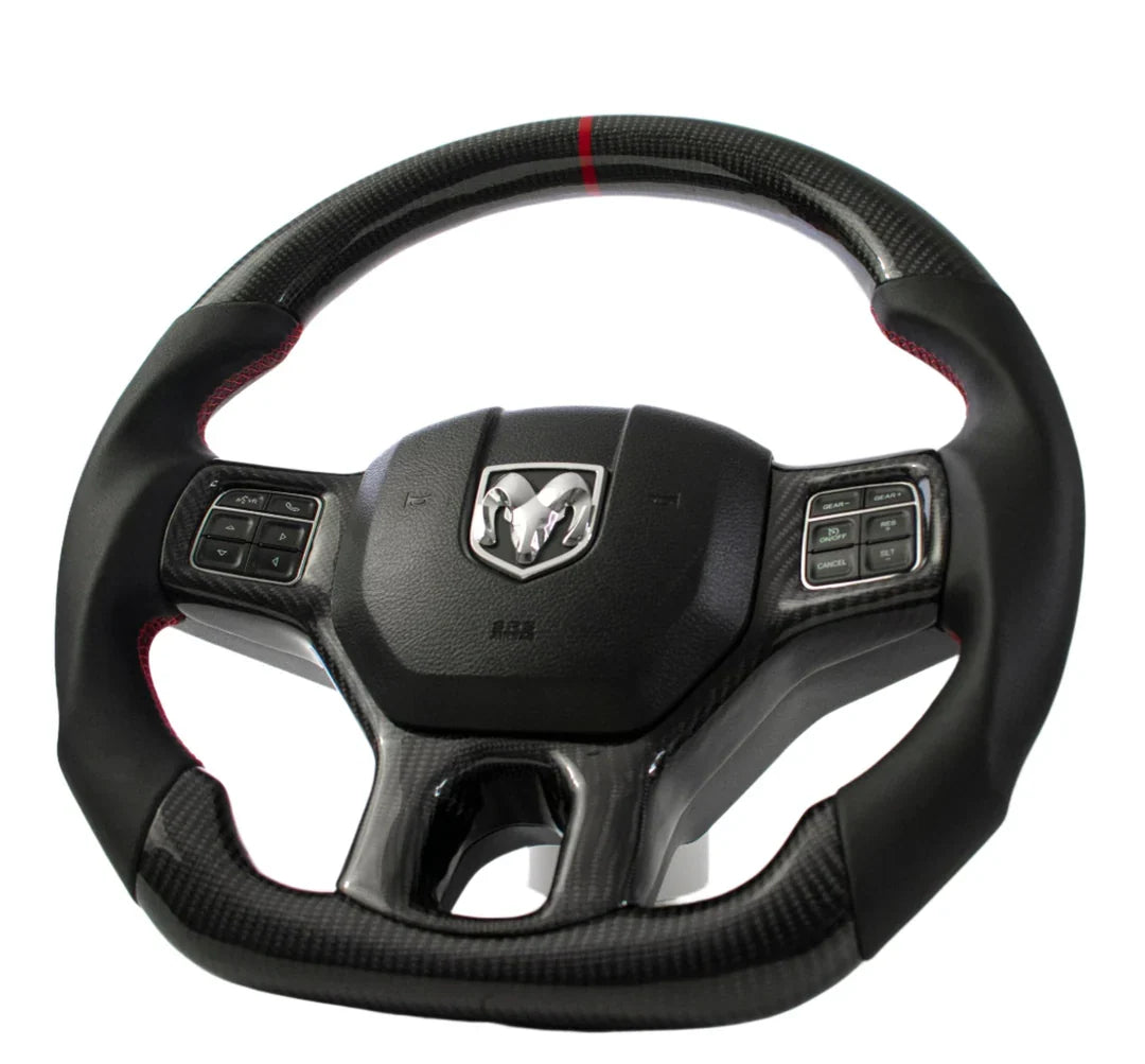 Dodge Ram Carbon Fiber Steering Wheel (Custom Order)