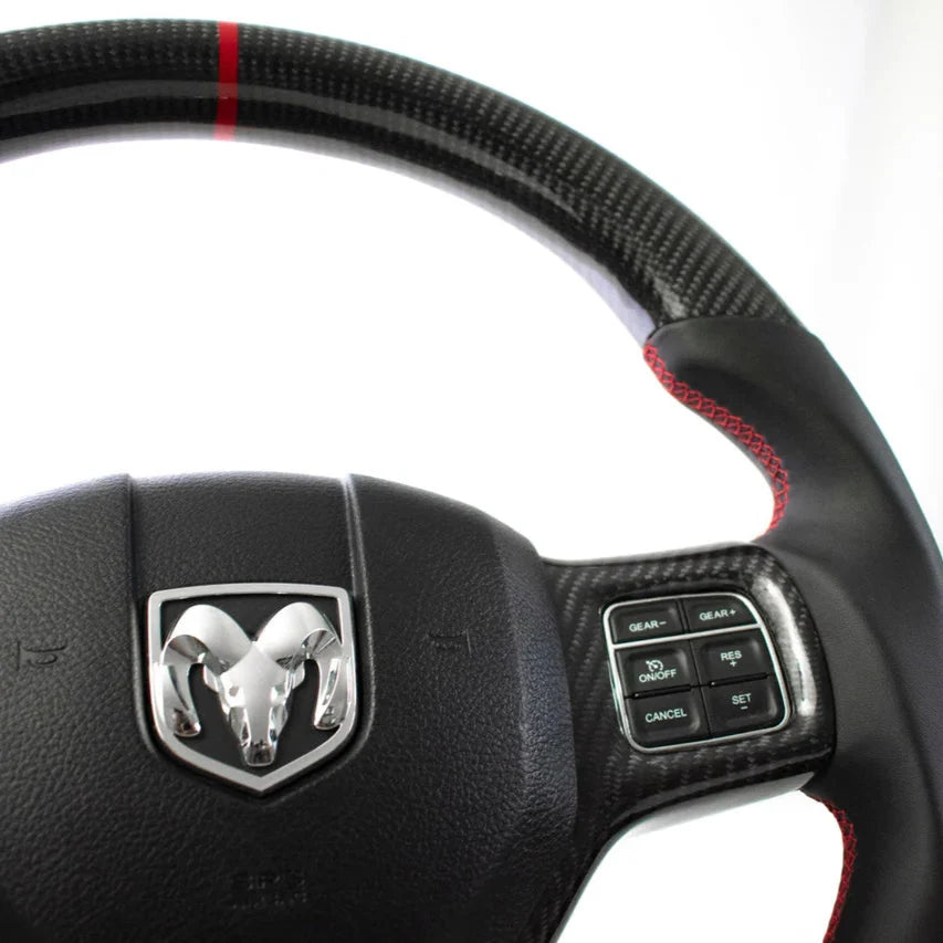 Dodge Ram Carbon Fiber Steering Wheel (Custom Order)