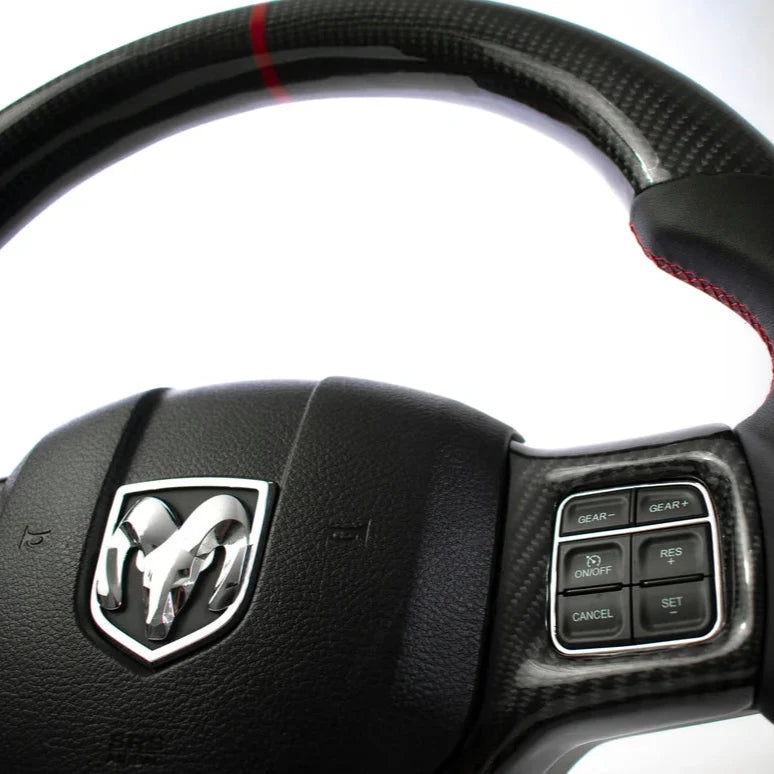 Dodge Ram Carbon Fiber Steering Wheel (Custom Order)