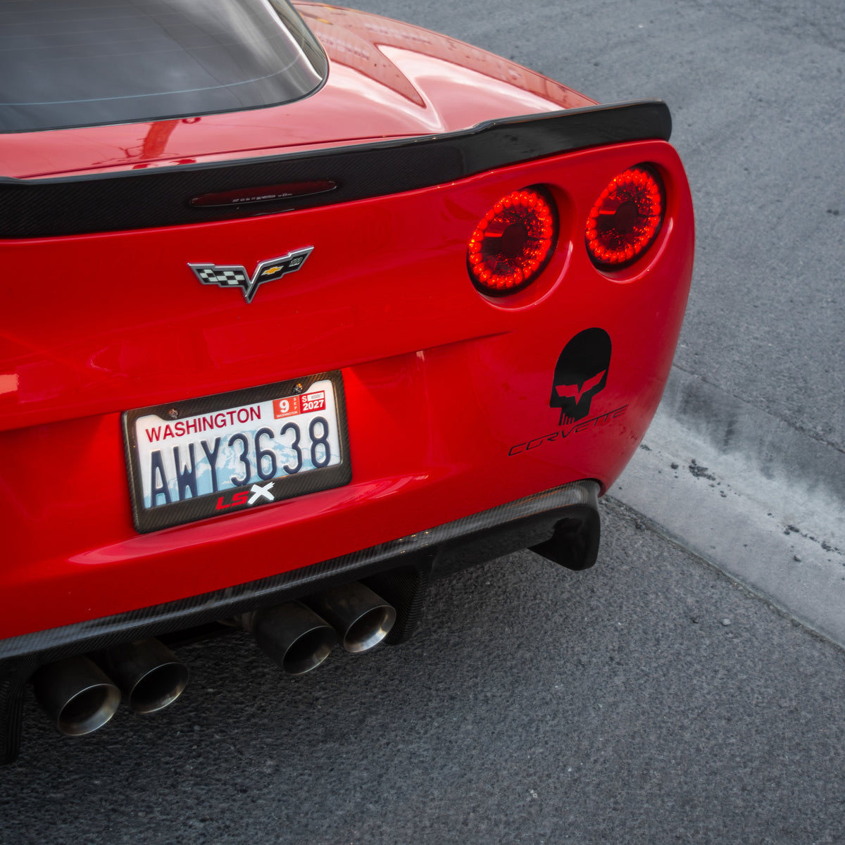 2005-2013 Chevrolet Corvette Carbon Creations GT500 Carbon Fiber Rear Lip