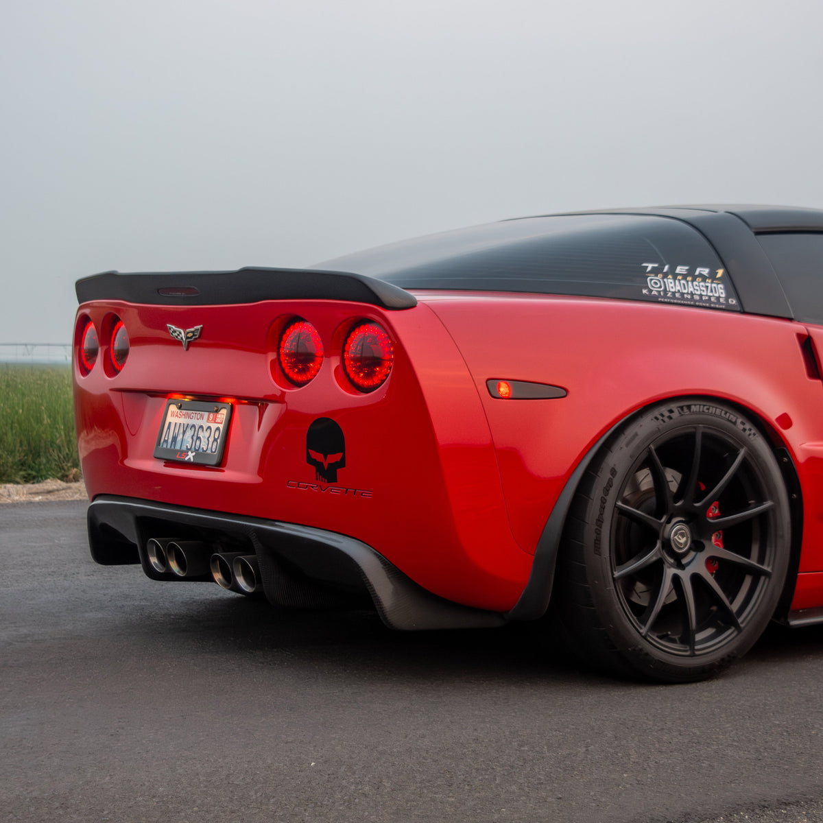 2005-2013 Chevrolet Corvette Carbon Creations GT500 Carbon Fiber Rear Lip