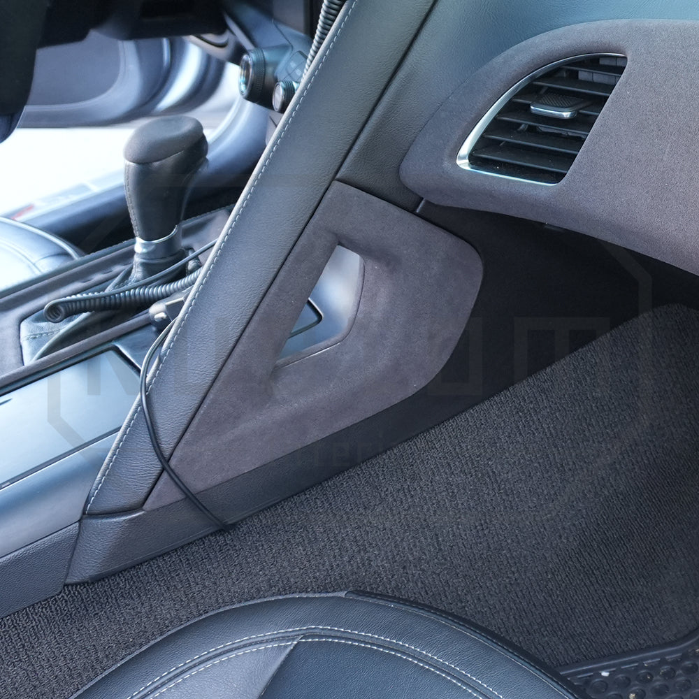 Corvette C7 Suede Leather Center Console Handle Trim Cover