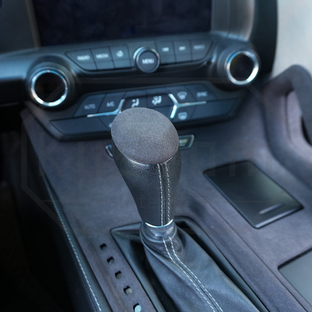 Corvette C7 Suede Leather Center Console Shifter Trim & Shift Knob Head Cover
