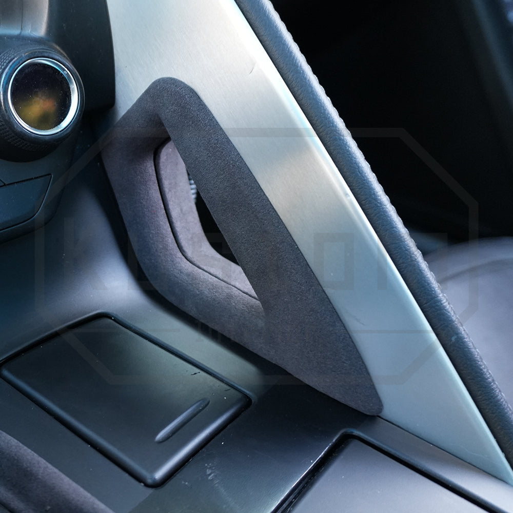 Corvette C7 Suede Leather Center Console Handle Trim Cover