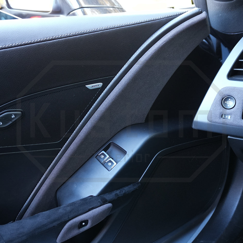 Corvette C7 Suede Leather Driver Side Door Panel Insert Trim
