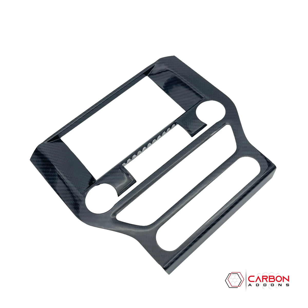Carbon Fiber Infotainment Radio Trim Cover for Mustang 2015-2023