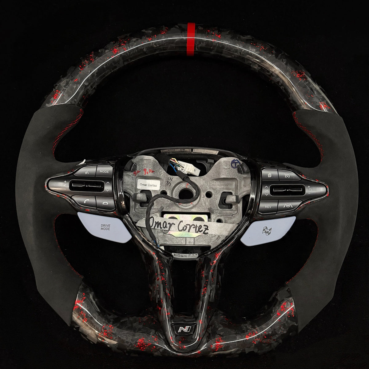 2019+ Hyundai Elantra N/Veloster N/I30 N/Kona N Carbon Fiber Steering Wheel