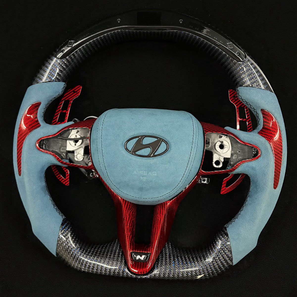 2019+ Hyundai Elantra N/Veloster N/I30 N/Kona N Carbon Fiber Steering Wheel