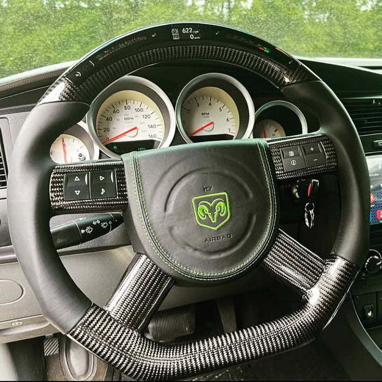 2005-2010 Chrysler 300/ Dodge Charger/Challenger/Magnum Carbon Fiber Steering Wheel