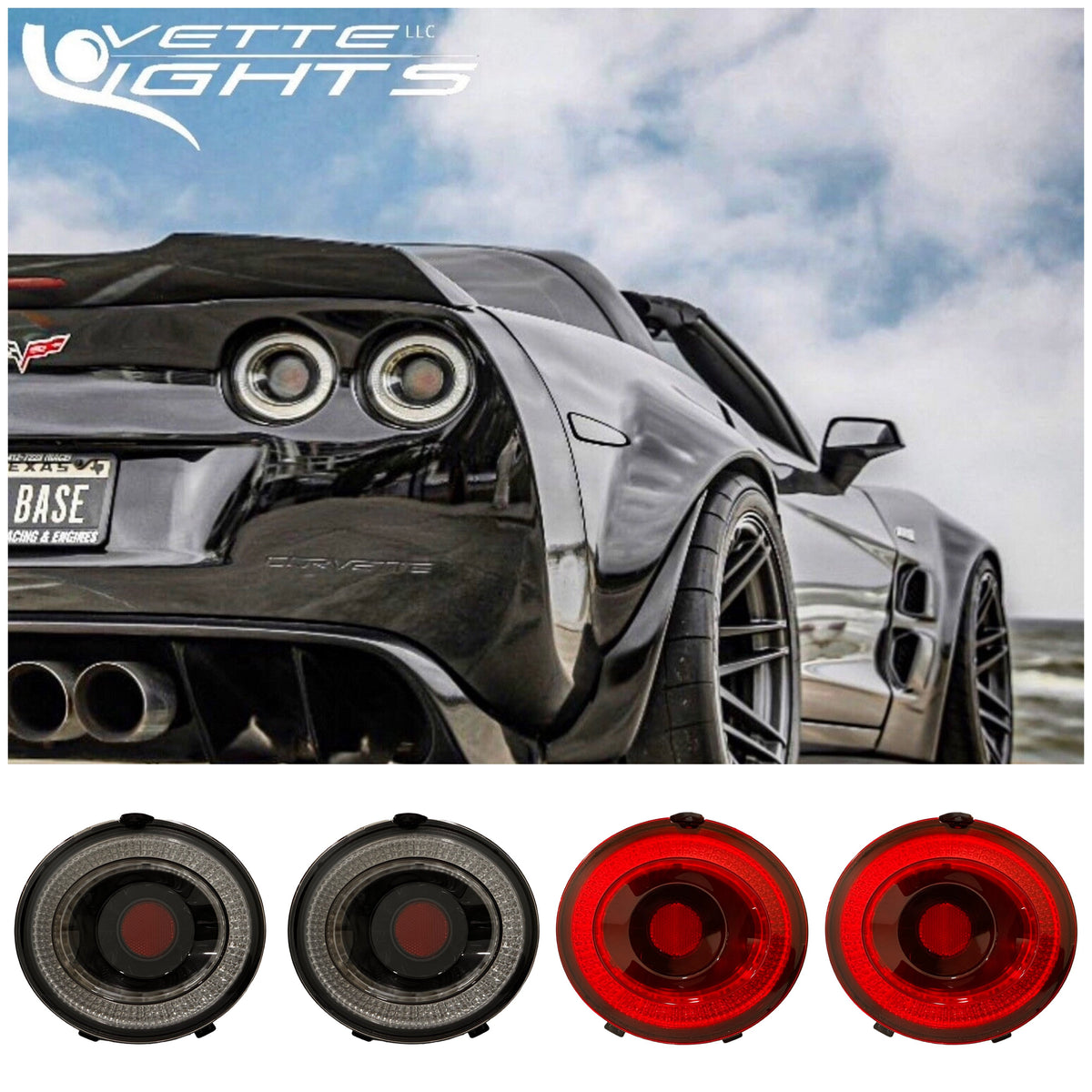 2005-2013 C6 Corvette Coplus LED "Gen 1" Style Tail Lights *LIMITED*