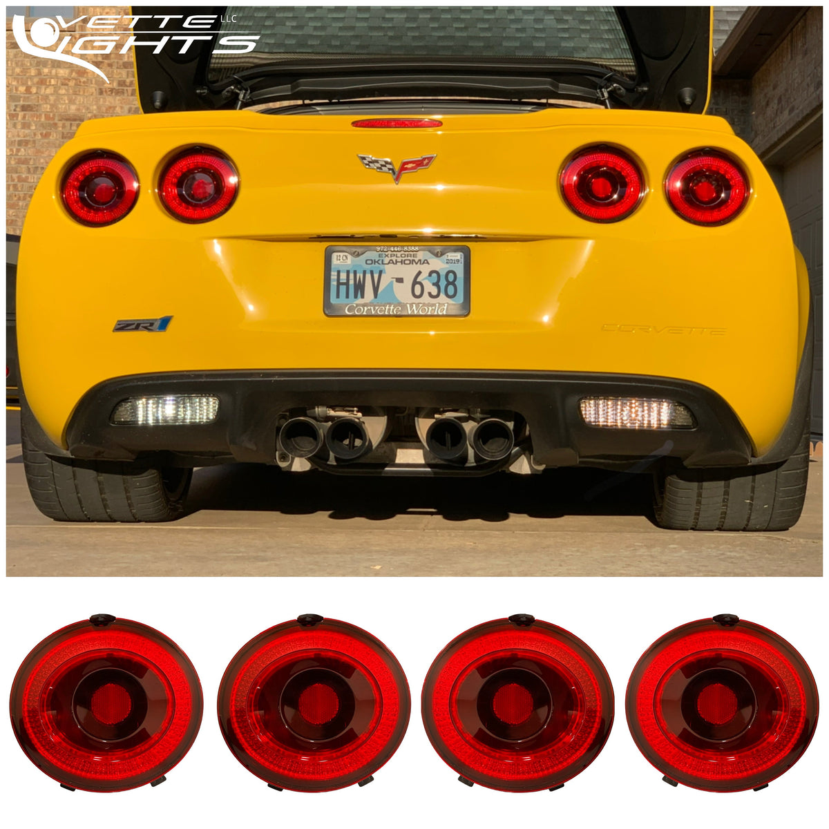 2005-2013 C6 Corvette Coplus LED "Gen 1" Style Tail Lights *LIMITED*