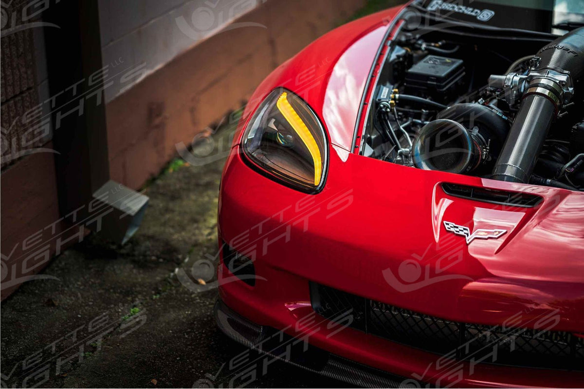 2005-2013 C6 Corvette Morimoto Gen 2 XB LED (GTR Carbide) C8-Style Headlights