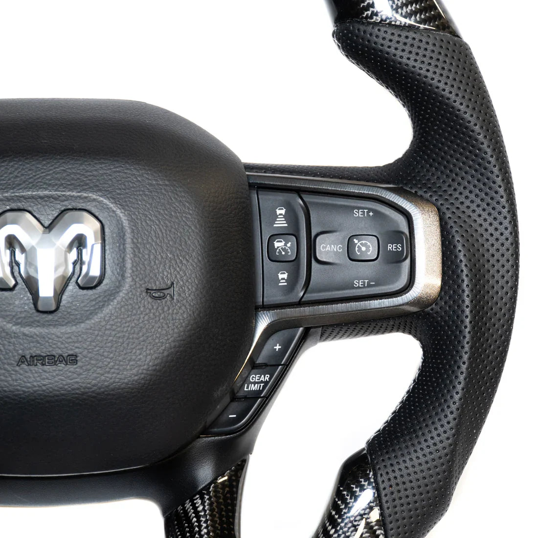 Dodge Ram Carbon Fiber Steering Wheel (Custom Order)