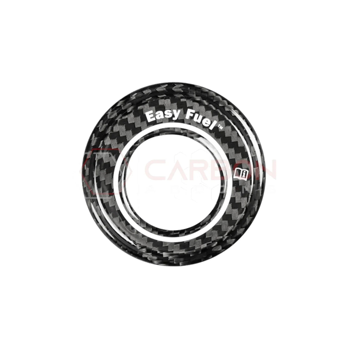 Real Carbon Fiber Fuel Door Trim Cover for 2024+ Ford Mustang