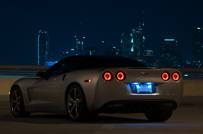 2005-2013 C6 Corvette Envy Halo LED Tail Lights (Set of 4)