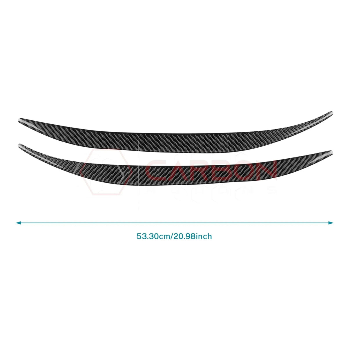 Real Carbon Fiber Door Jamb Trim Overlays for 2024+ Ford Mustang