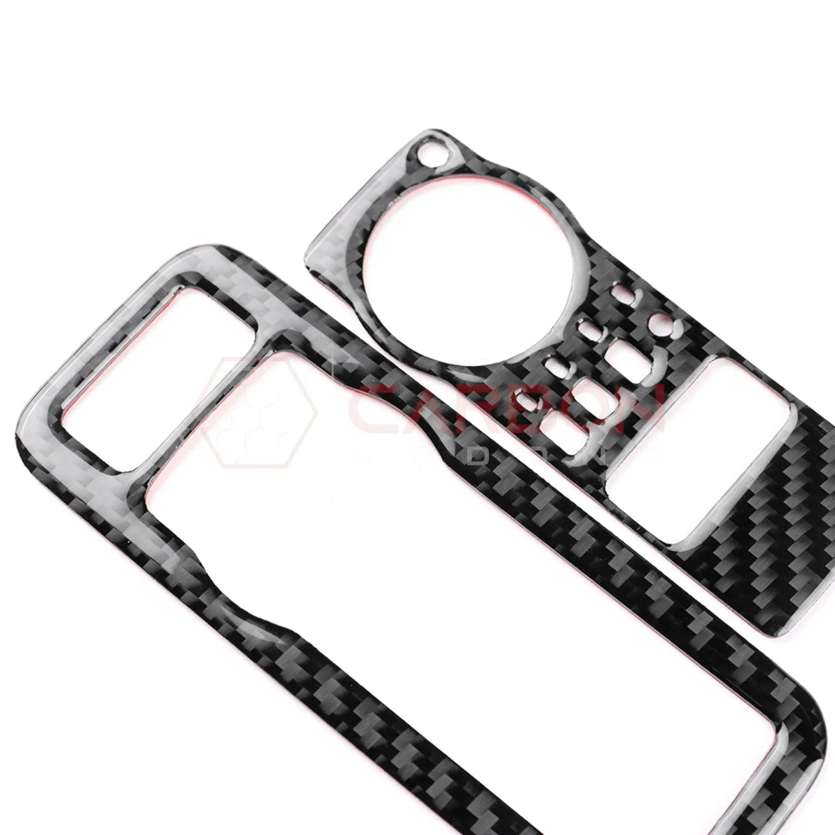 Real Carbon Fiber Headlight Control Trim Overlay for 2024+ Ford Mustang