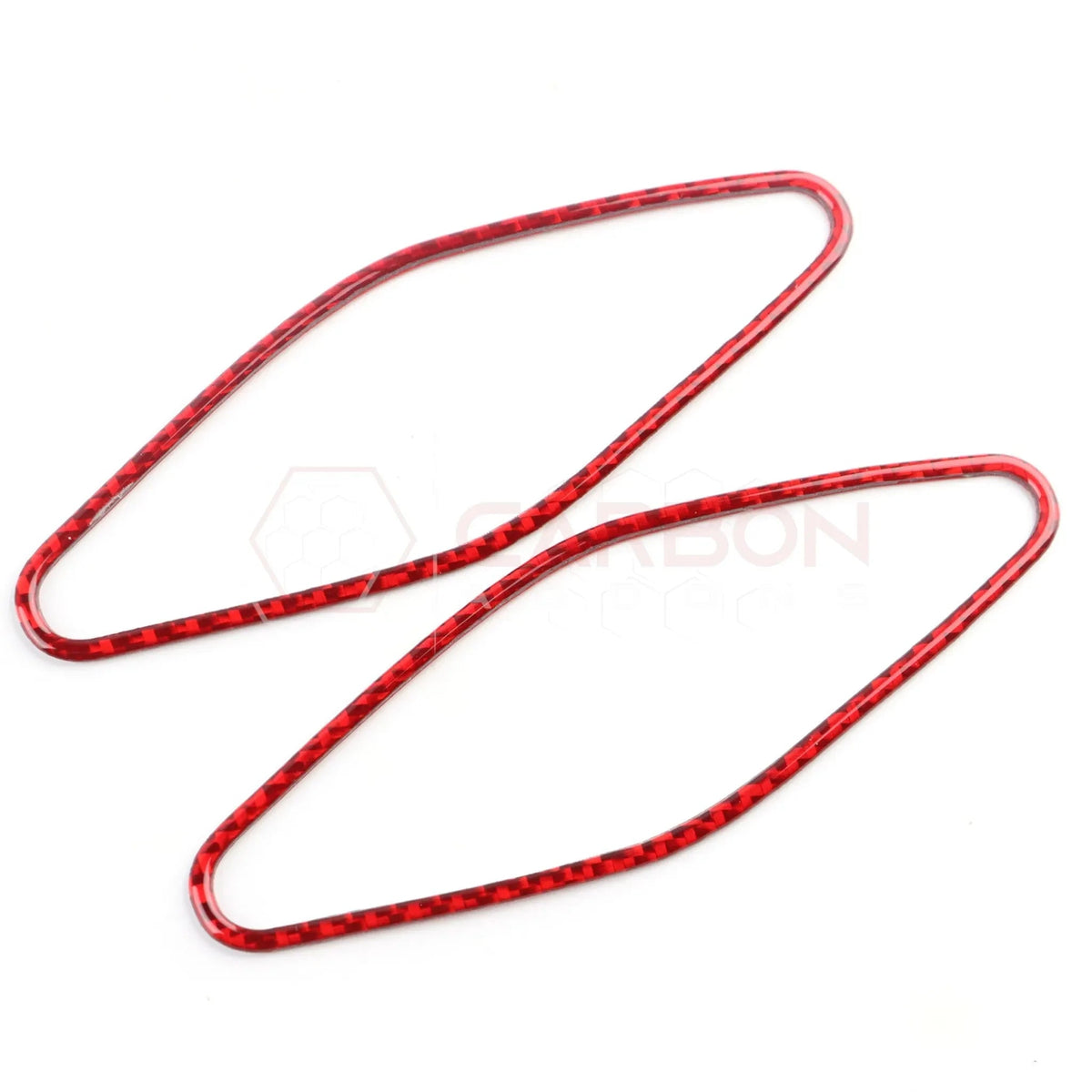 Real Carbon Fiber A-Pillar Speaker Trim Overlays for 2024+ Ford Mustang