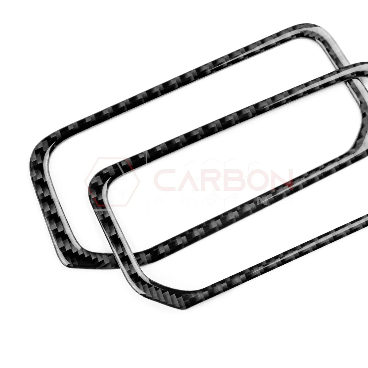Real Carbon Fiber Center A/C Vent Frame Overlay for 2024+ Ford Mustang