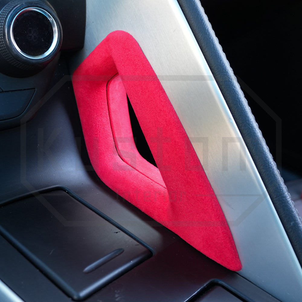 Corvette C7 Suede Leather Center Console Handle Trim Cover