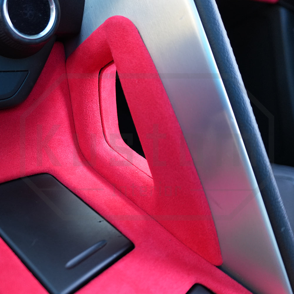 Corvette C7 Suede Leather Center Console Handle Trim Cover