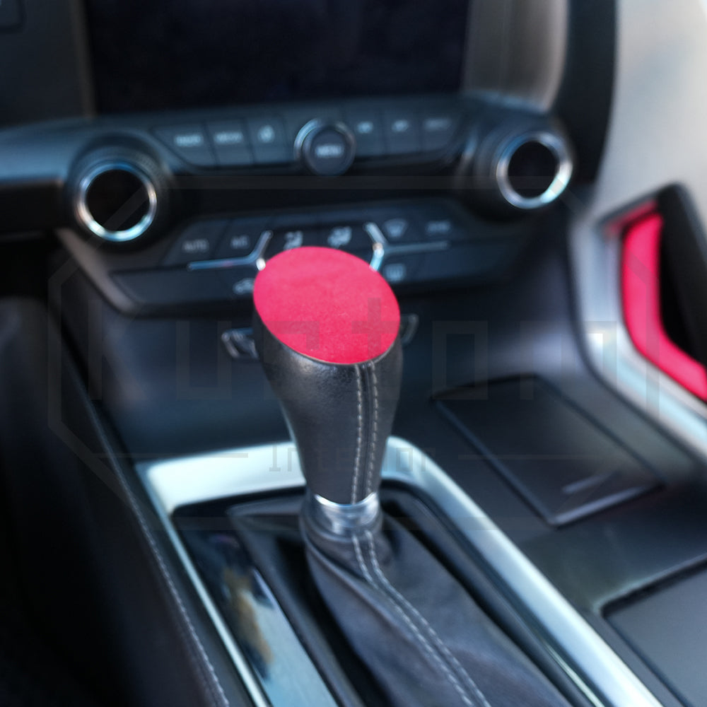 Corvette C7 Suede Leather Center Console Shifter Trim & Shift Knob Head Cover