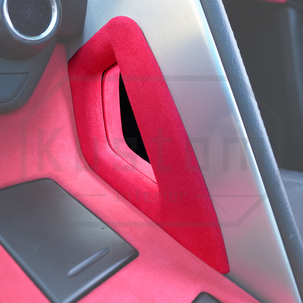 Corvette C7 Suede Leather Center Console Handle Trim Cover