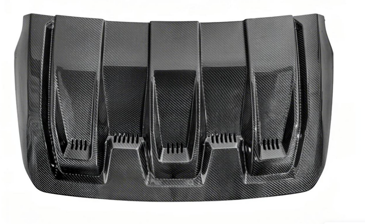 Factory Style Hood Vent Cover; Carbon Fiber (21-26 F-150 Raptor)