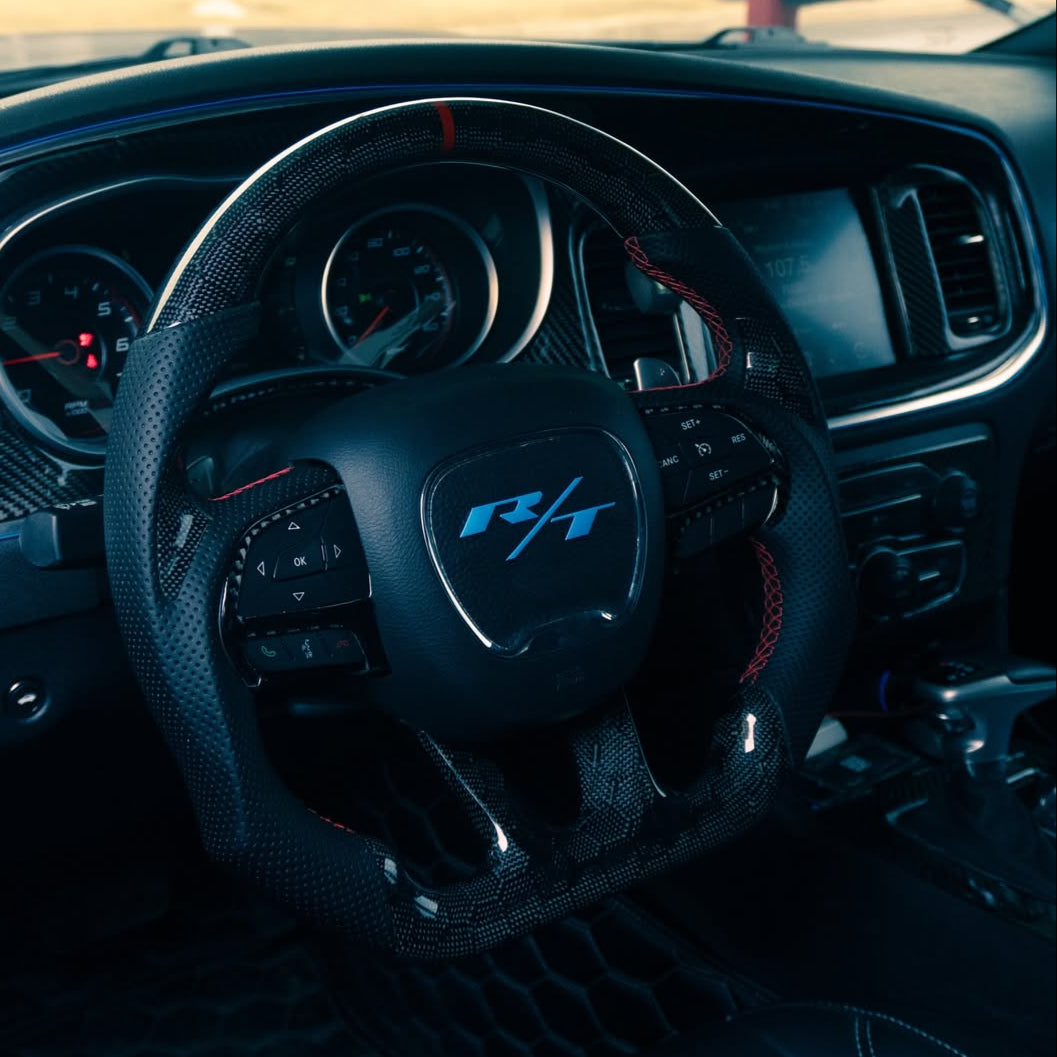 Dodge Charger Carbon Fiber Steering Wheel (Custom Order)