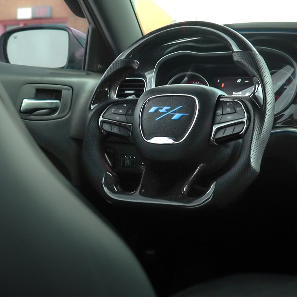Dodge Charger Carbon Fiber Steering Wheel (Custom Order)