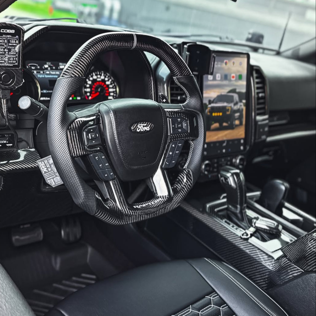 Ford F150 Carbon Fiber Steering Wheel (Custom Order)