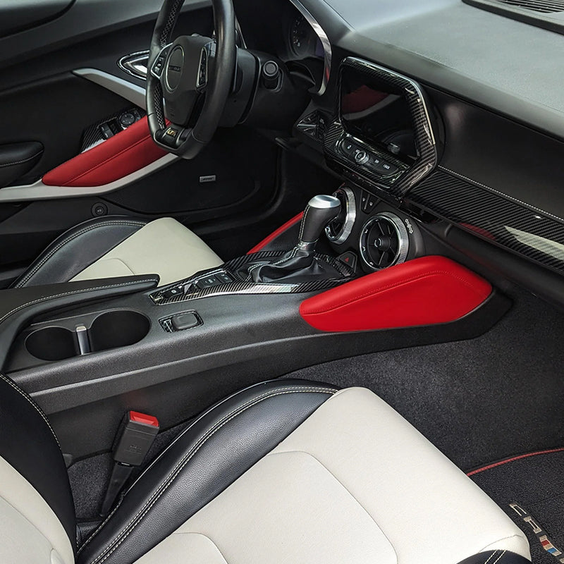 6th Gen Camaro Leather Knee Pads Cover Kit (4-Piece)