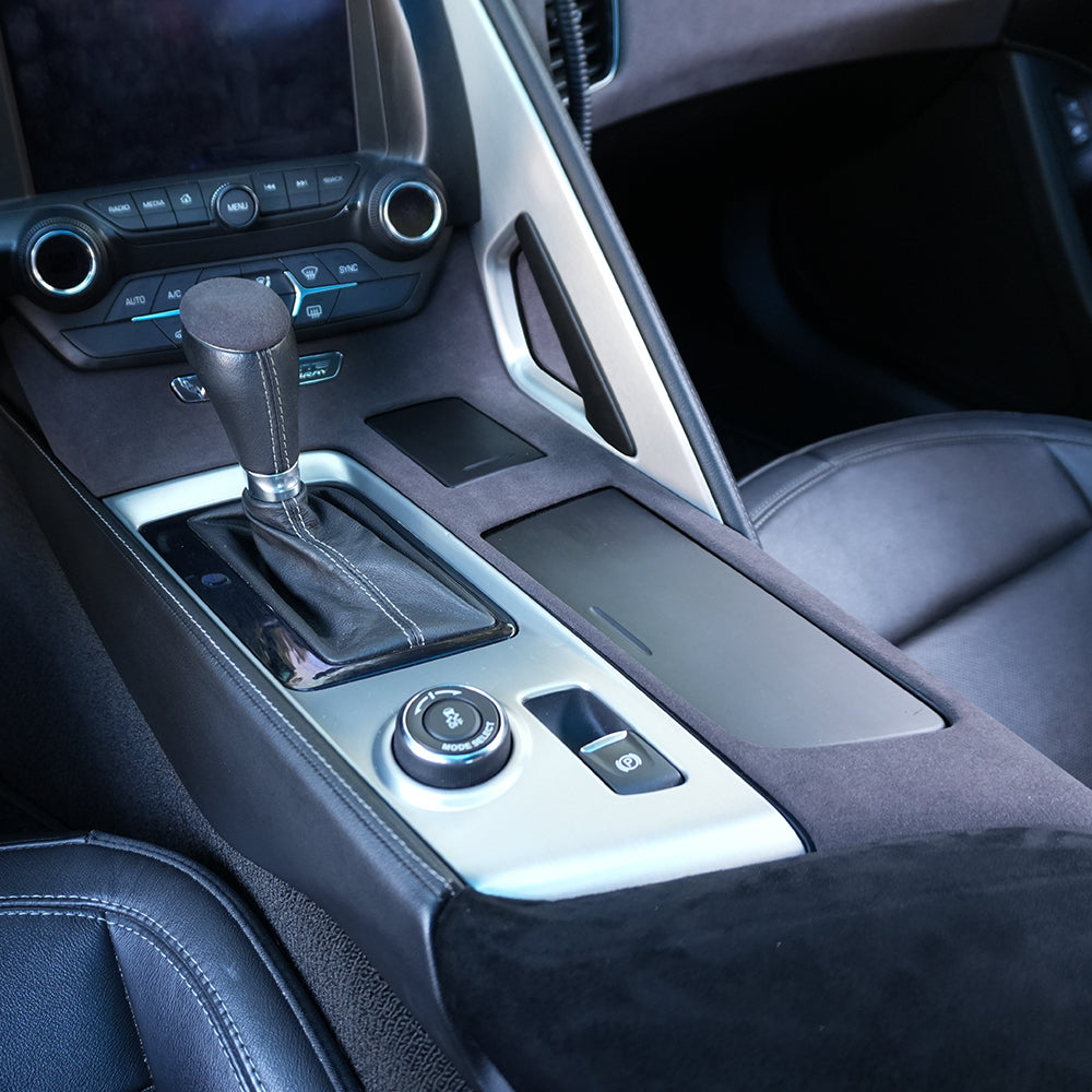 Corvette C7 Suede Leather Center Console Panel Trim Cover