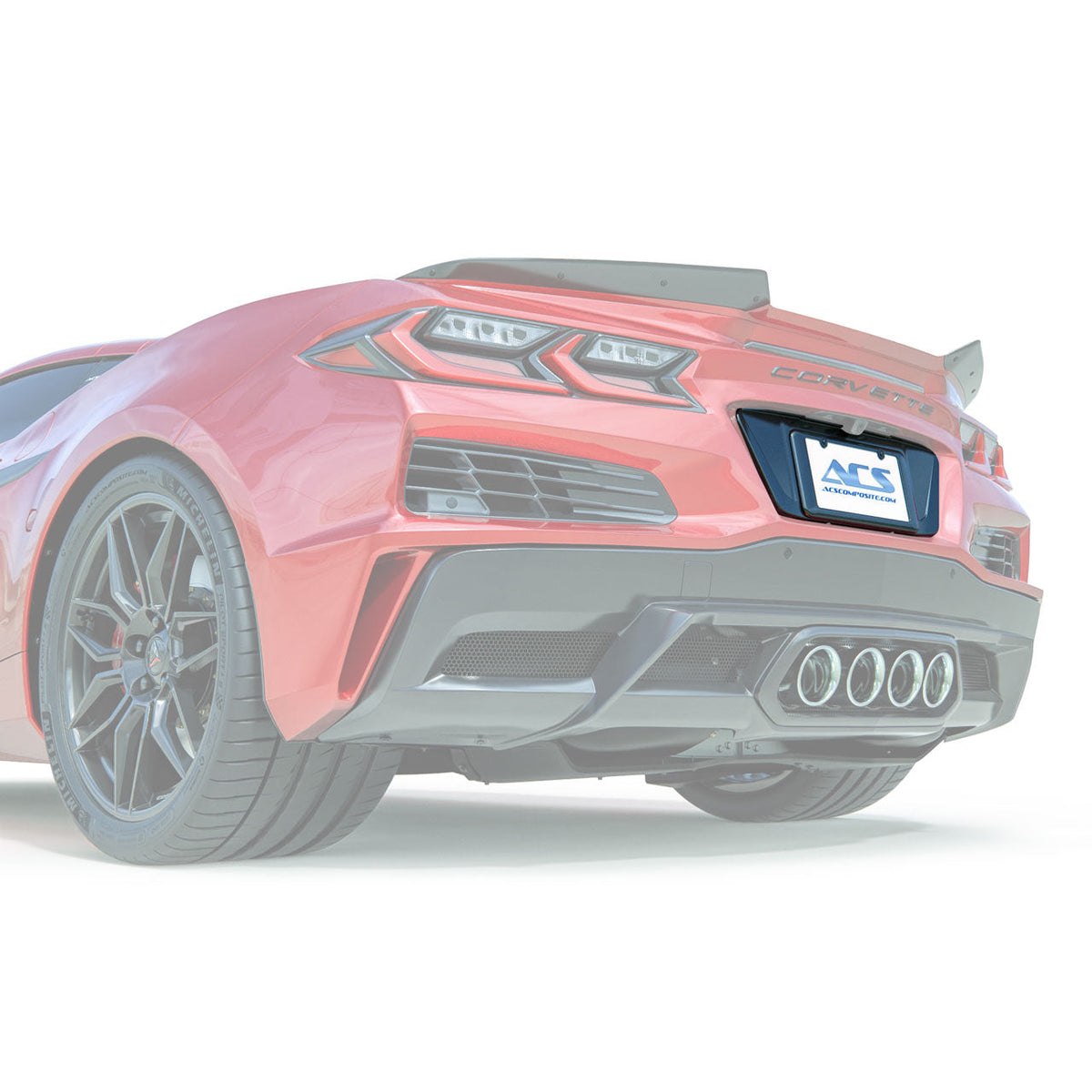 C8 Z06 GS E-Ray License Plate Filler