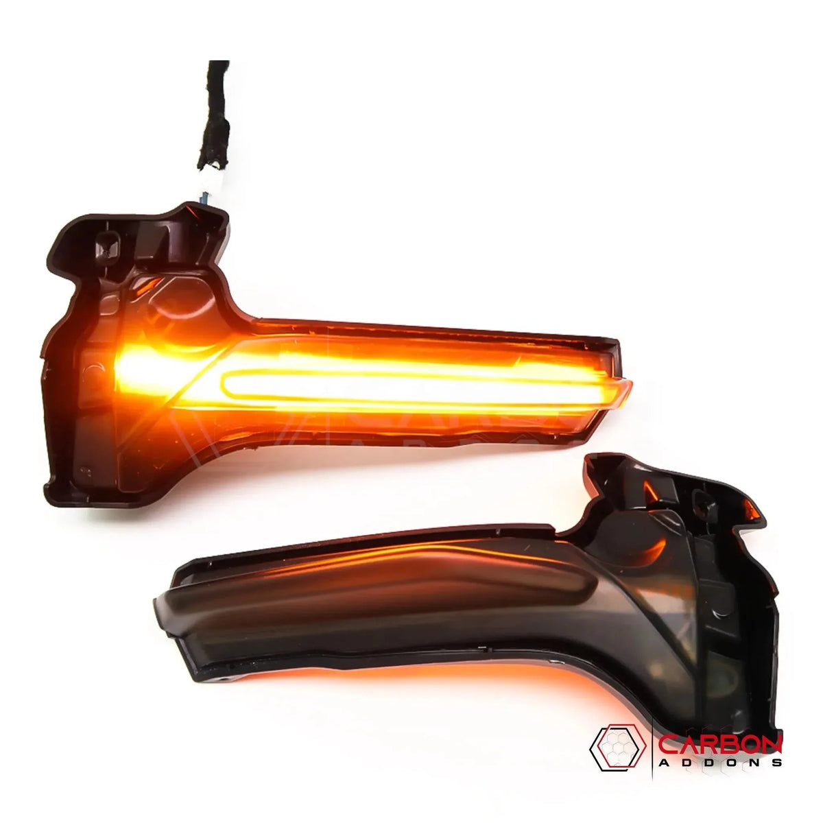C8 Corvette Smoked Sequential LED Mirror Cap Turn Signals | Plug-and-Play Upgrade (2020–2027)