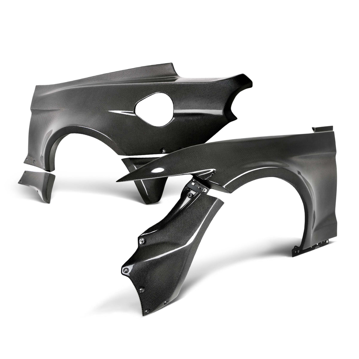 JTP 10-piece carbon fiber wide fenders & wide quarters for 2015-2017 Ford Mustang