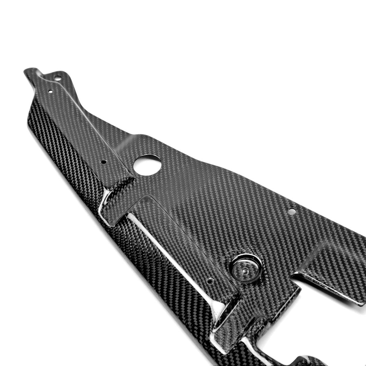 Carbon fiber radiator cover for 2012-2015 Chevrolet Camaro ZL1, Z28, SS. - Fits 2010-2013 SS, RS, LT (slight variance in shape)