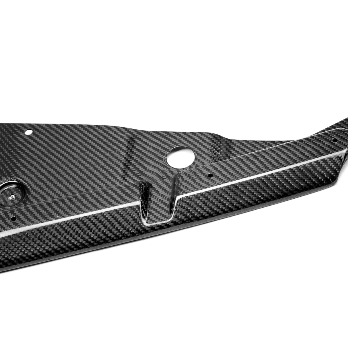 Carbon fiber radiator cover for 2012-2015 Chevrolet Camaro ZL1, Z28, SS. - Fits 2010-2013 SS, RS, LT (slight variance in shape)