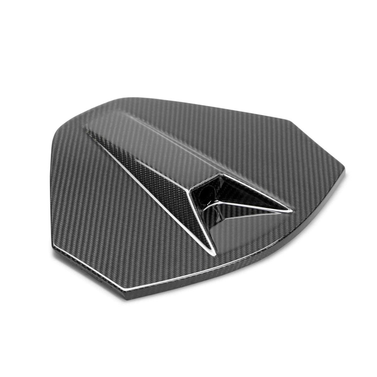 Carbon fiber rear camera decklid housing panel for 2020-2025 Chevrolet C8 (coupe) (w/location for camera)