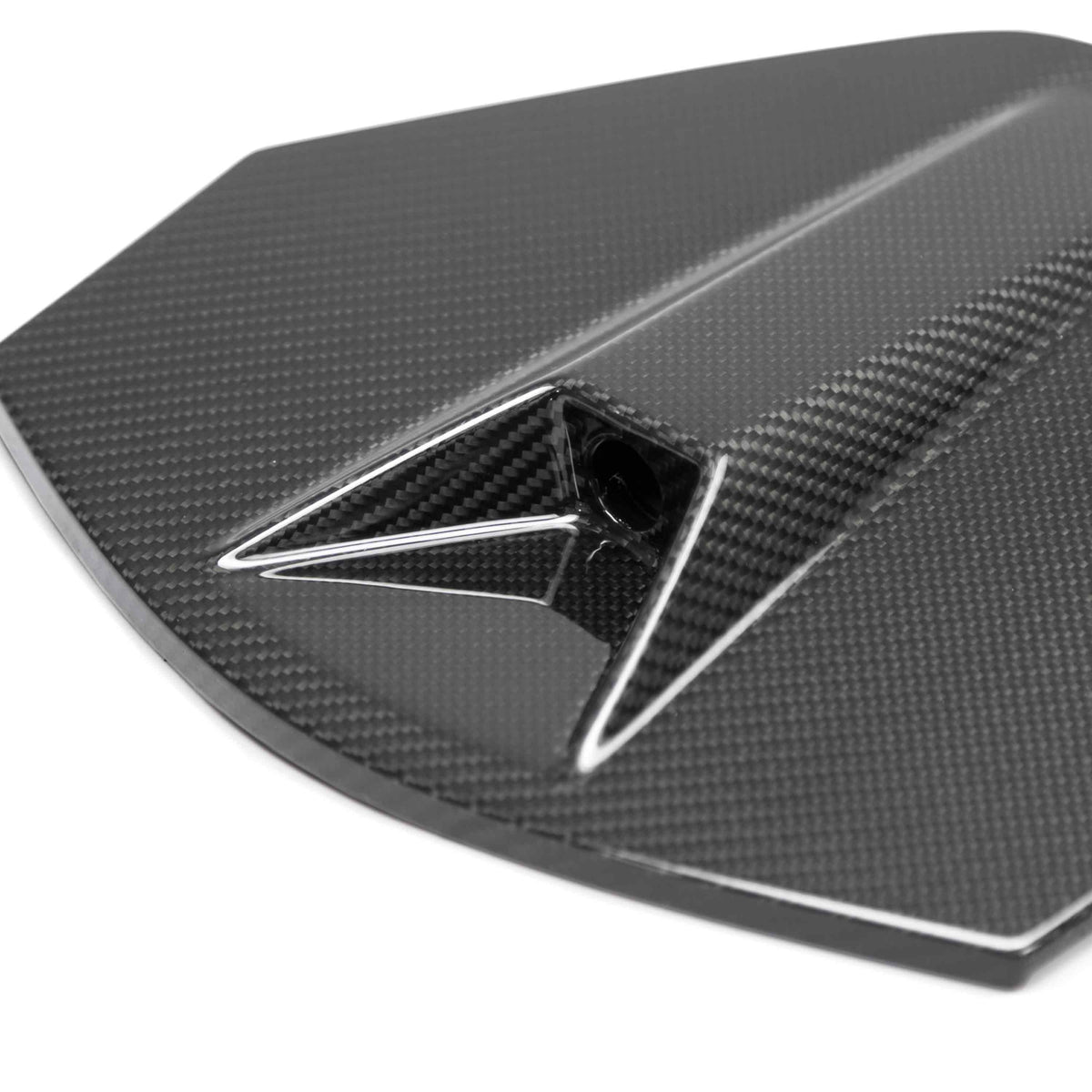 Carbon fiber rear camera decklid housing panel for 2020-2025 Chevrolet C8 (coupe) (w/location for camera)