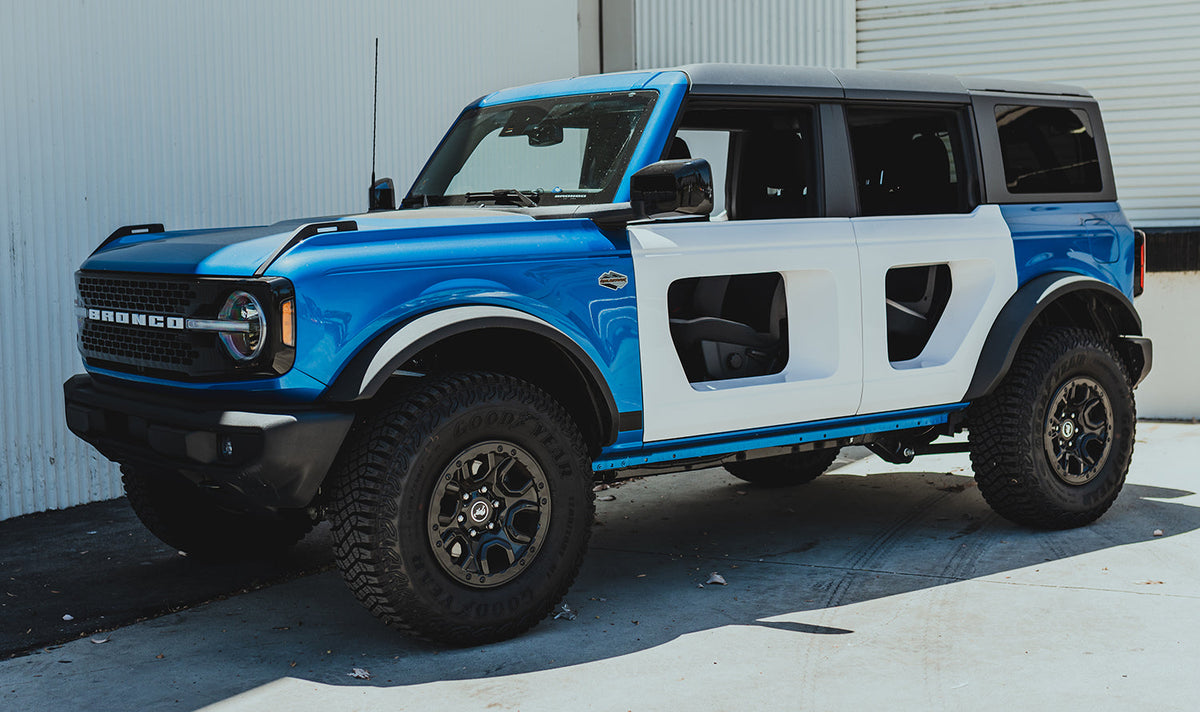 Fiberglass front halo doors for 2021-2026 Ford Bronco 4DR