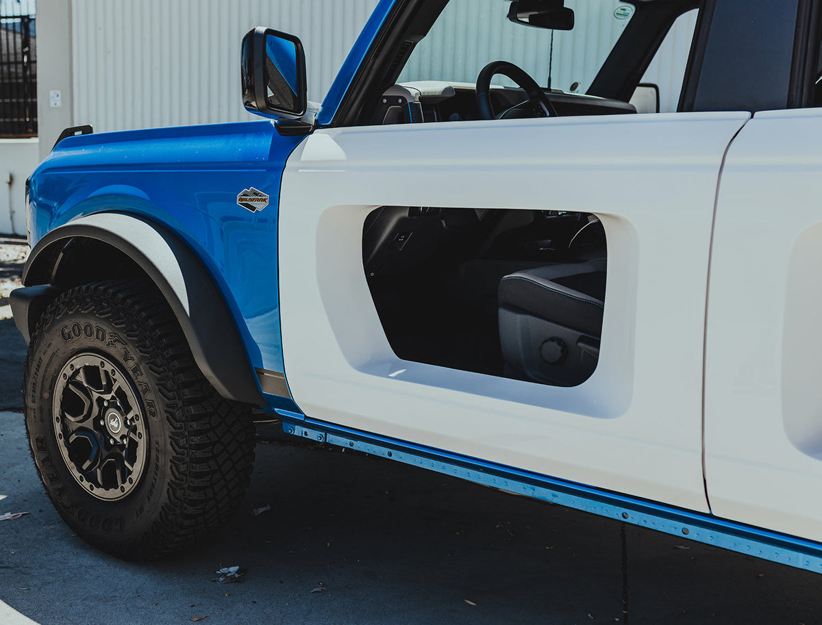 Fiberglass front halo doors for 2021-2026 Ford Bronco 4DR