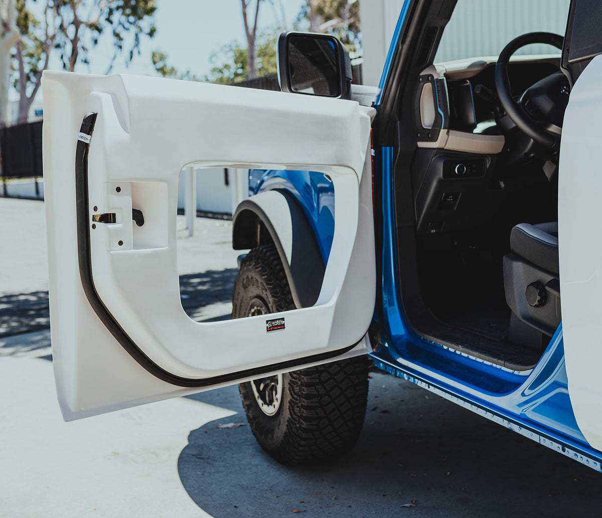 Fiberglass front halo doors for 2021-2026 Ford Bronco 4DR