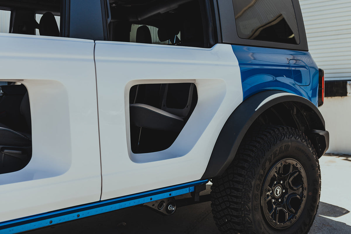 Fiberglass rear halo doors for 2021-2026 Ford Bronco 4DR