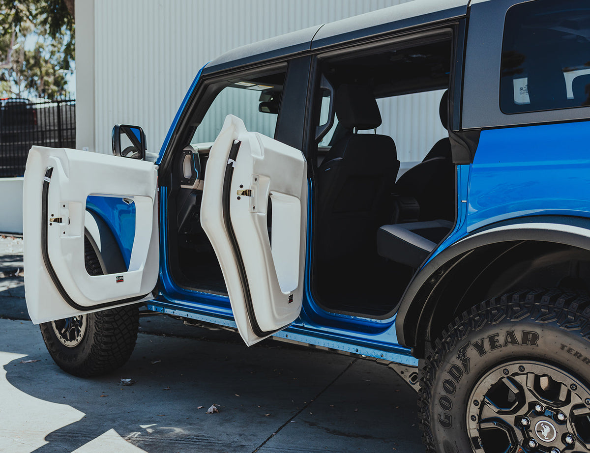 Fiberglass rear halo doors for 2021-2026 Ford Bronco 4DR