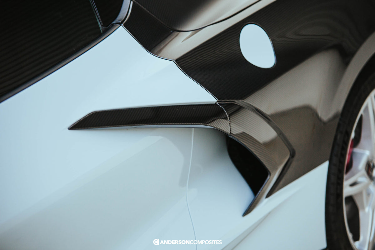 Carbon fiber door handle covers for 2020-2025 Chevrolet C8 (PAIR)