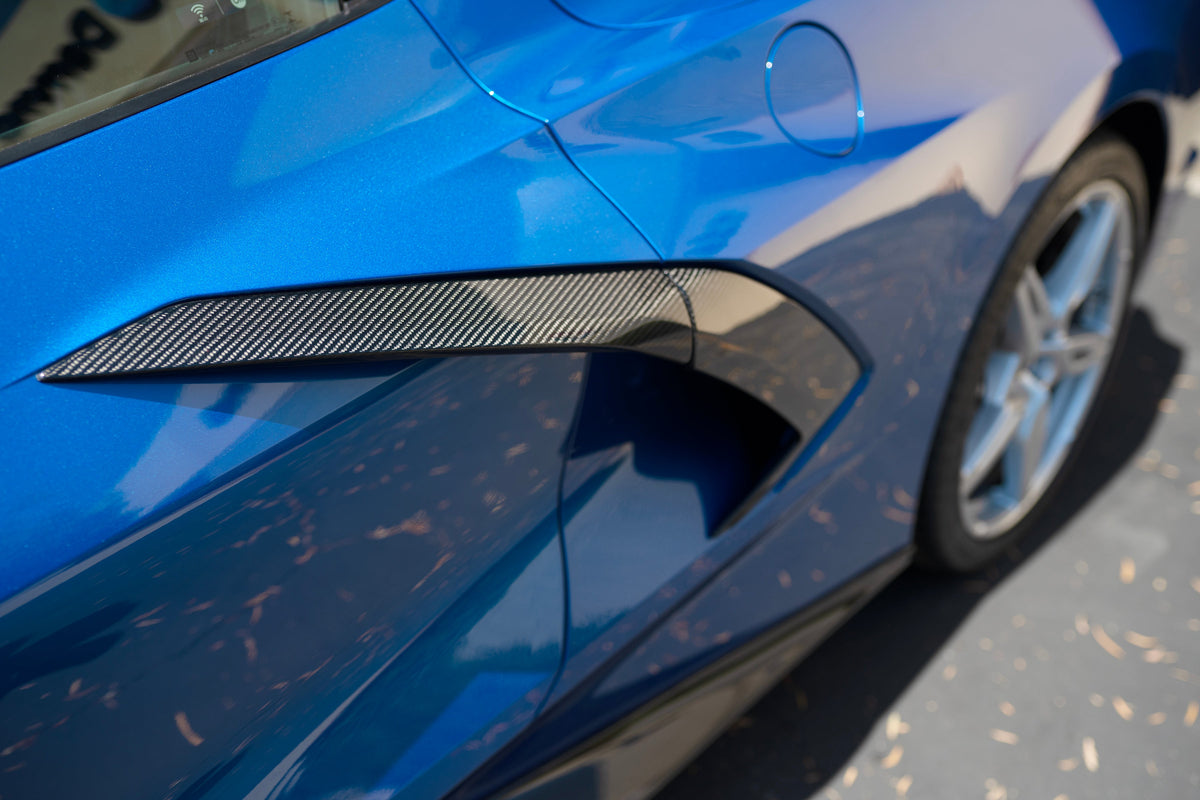 Carbon fiber door handle covers for 2020-2025 Chevrolet C8 (PAIR)