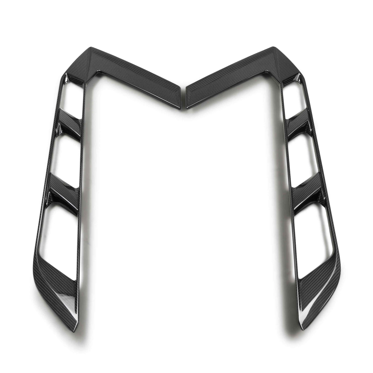 Carbon fiber decklid side vents for 2020-2026 Chevrolet C8 Coupe (PAIR)